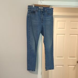 Levi's Women's Wedgie Fit Straight Fit Blue Jeans 31/30